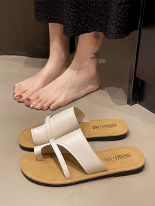 Dép Xỏ Ngón Đế Phẳng Kiểu Pháp Mùa Hè Thời Trang 2025 Mới Cho Nữ Đi Biển Đi Ngoài Trời Thường Ngày Dép Xỏ Ngón Đế Bằng