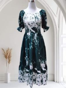 DRESS KAYANGAN SILK CHIFFON PLUS SIZE 45kg to 95kg