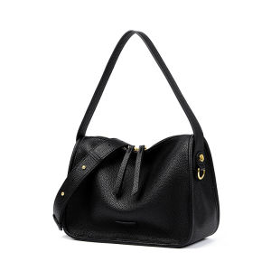 Leacat Pillow bag womens cowhide togo pattern armpit bag womens genuine leather bag high-end single shoulder crossbody bag