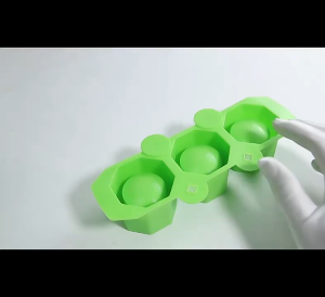 3 Hole Cetakan Pot Bunga Silikon / Flower Pot / Mold Silicone Pot Sukulen / Pot Mini