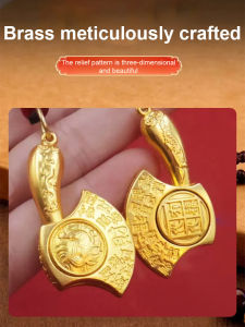 Fortune Axe Pendant Exquisite Zodiac Attracting Fortune Pendant Turning Fortune Axe Gate Keychain