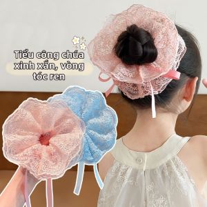 GUOQI | Phụ Kiện Tóc Nơ Ren Cho Bé Gái
