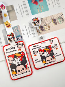 Cute High Aesthetic Value Expandable Lunch Card Holder Student Campus ID Badge Clip Retractable Badge Cover ABS Material