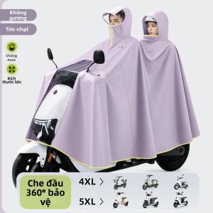 ZHENGYU | Áo Mưa Xe Điện Gia Đình Chống Thấm Dày Kích Thước Lớn