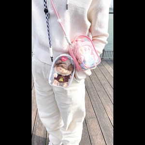 🇸🇬 [READY STOCK]LANAFAY Labubu V2 Doll Storage Bag Labubu Display Bag Doll Walking Bag Dust-proof Popmart storage Bag