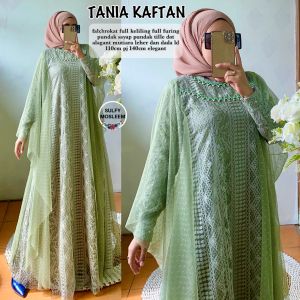 TANIA KAFTAN BROKAT TILLE PREMIUM SUPER KAFTAN