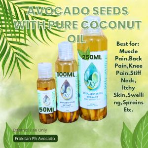 AVOCADO SEEDS WITH PURE COCONUT OIL #organic #avocadoseeds