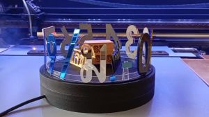 ตัวเลข คริลิค สี เงิน กระจกเงา 8 เซ็น หนา 2 มิล ฟิล์ม ใส เคลือบกันรอย ลอกออก