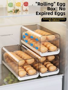MEIZHUFU | Refrigerator Egg Storage Organizer Food Grade