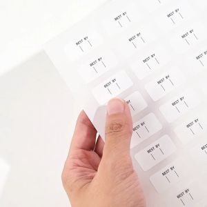 AYOUSIN 265 pcs. Spice Label Sticker Pre-Printed White Black Color