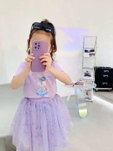 【C105】Stella Lou Rabbit Cute Dress set Girls Fashion Skirt Cotton short-sleeve Blouse gauze Skirt Fashion星黛露裙子 兔子裙子 可爱短裙