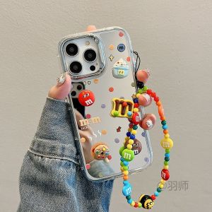 Mirror Surface Electroplating Phone Case for Apple 17Pro 14 16MM Bean iPhone 13Pro Max New 12 Korean 11P Womens XS Trend 15Plus High End 17Air Anti-Fall XR Protective Cover