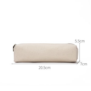 Túi Đựng Bút Chì Vải Canvas Dung Tích Lớn Túi Đựng Son Môi Túi Đựng Bàn Chải Mỹ Phẩm Túi Đựng Đồ Dùng Học Tập Đơn Giản Phong Cách Nhật Bản
