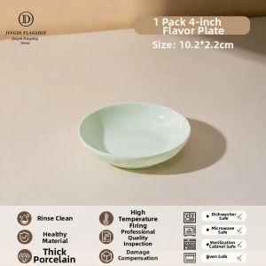 JINGDITAOCI | Underglaze Color New Cream Style Ceramic Dinnerware Set