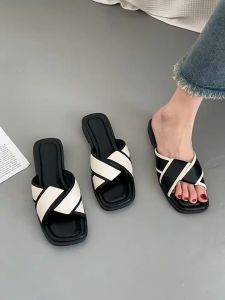 Sandal Wanita Kekinian 2024 Simple Elegan / sandal wanita model korea terbaru / sendal wanita / sendal cewek