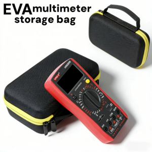 EVA Multimeter Storage Case Waterproof Shockproof with Mesh Pocket Case for Fluke F117C/F17B+F115C Digital Multimeter Carry Cove