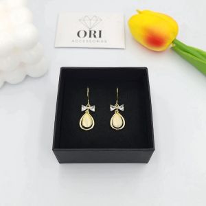 Khuyên tai nữ họa tiết giọt nước Viva độc đáo sang trọng ORI ACCESSORIES B103