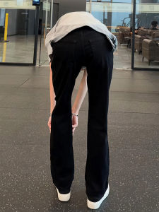 ZHUOCAN | Black Flared Slimming Leg Lengthening Jeans Thin for Summer