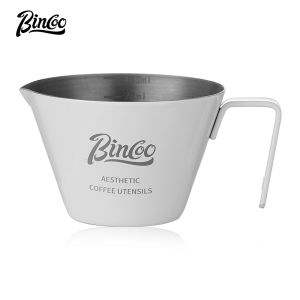 BINCOO Coffee Extraction Cup Stainless Steel Measuring Cup Espresso Ounce Cup Milk Cup 100ML