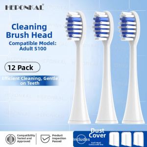 Soft Bristle Electric Toothbrush Heads for Adults And Children Universal Replacement Brushes Dental Care by HEPONKAL