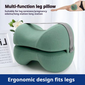 1PC Contoured Leg Knee Pillow for Sleeping: Cooling Memory Foam Leg Pillow for Sciatica, Back Knee Joint Pain Relief & Spine Alignment