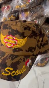 TOPI LORENG PRAMUKA SCOUT BORDIR KOMPUTER RAPIH PUTRA PUTRI