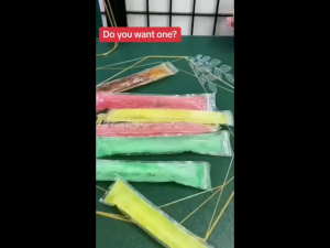 50 Buah ES 5.5*28 CM Plastik Jelly GRATIS CORONG Plastik/Es Mambo Plastik Klip/Tas Es Lollipop Buatan Tangan/Tas Penyegelan