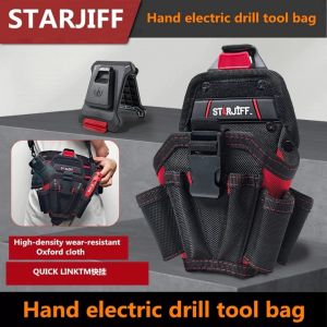 STARJIFF HC2523 Quick Hang Small Electric Drill Bag 1680D Oxford Cloth Wear-Resistant Tool Waist Bag