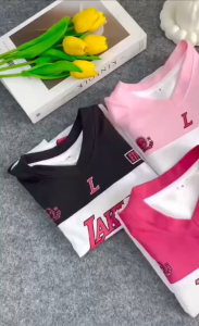 SETELAN ANAK PEREMPUAN JERSEY LAKERS 3-12 TAHUN BAJU ANAK TERBARU