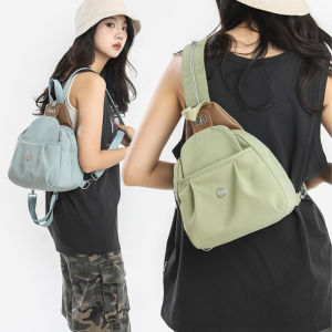 Mini Casual Crossbody Backpack for Women Outdoor Travel Sports Cycling Sling Chest Bag Commuter Style Soft Handle Zipper Closure