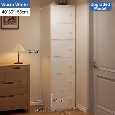 NEIKIA | Multi-Layer Floor-Standing Storage Rack Dustproof with Door Home Use Bookcase Cabinet Organizer for Books Toys Electronics