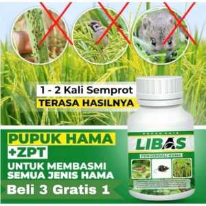 Beli 3 gratis 1 botol pupuk libas pembasmi hama dan bakteri tanaman