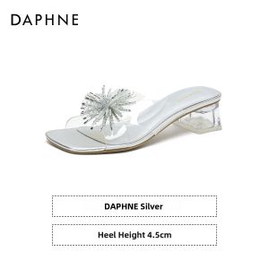 Daphne | Transparent Crystal Flower Women Flip Flop Comfortable Wedge Summer