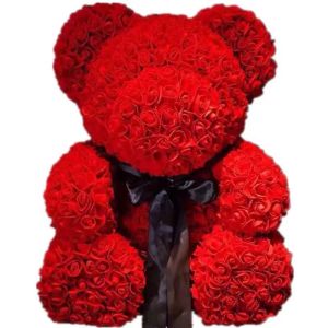 Everlasting Rose Bear Bouquet Unicorn Wedding Gift for Girlfriend Wife Best Friend Birthday Christmas Peaceful Night Gift