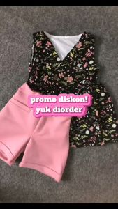 Setelan Kensi Batik Anak Perempuan Usia 1-6 Tahun / One Set Semi Dress Lekbong