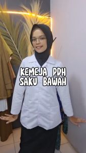 Kemeja Dinas Putih wanita Baju Putih PDH PNS/ASN Baju Putih Guru Baju PPL PDH Perawat Bidan Baju PDH