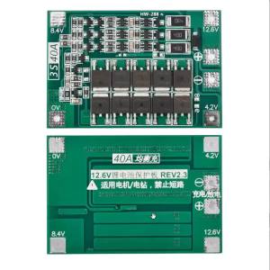diymore | 1-5PCS BMS 3S 12.6V 40A Lithium Battery Protection Board PCB Charger Protection Module with Balance Charging Auto Recovery