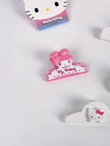 Sanrio | 1/2pcs Melody Hello Kitty Folder Study Supplies Food Bag Clip Strong Seal Snack Bag Sealer Suitable for Kitchen Sealing Clips