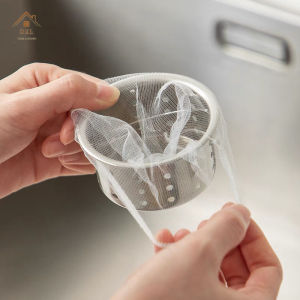 DXL 100pcs Sink Filter Net Kitchen Sewer Drain Outlet Washbasin Anti-blocking Filter Bag Garbage Leakage Net Slag Net