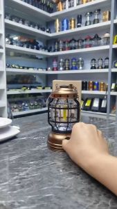 โคมไฟตะเกียงแคมปปิ้ง ปรับไฟแบบหมุน (รูปแบบCOB) ผู้ใช้งานง่าย ตะเกียงไฟปรับระดับไฟได้