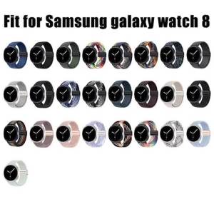 Braided Solo Loop for Samsung Galaxy Watch 8 9 40mm 44mm Accessories Nylon Bracelet Correa for Galaxy Watch 8Classic Band 46mm