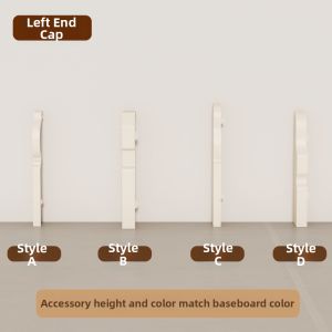 BEIQIVI | Thin Simple Arc-shaped Snap-on Aluminum Alloy Skirting