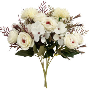 Artificial Flowers Silk Rose Wedding Wreath Home Room Valentines Decora Bridal Bouquet Scrapbooking Garden Photography Diy Gift
