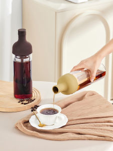 Large Capacity High Borosilicate Glass Coffee Cold Brew Pot Home Use Hand Pour Water Cup Nordic Style Coffee Brewing Jug
