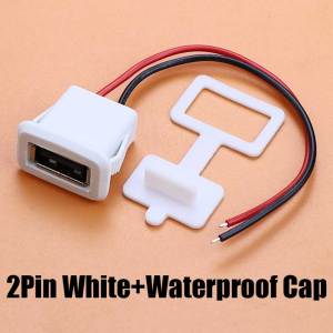 Cổng Kết Nối Nguồn USB 2.0 Cái 2 Chân 4 Chân Có Cáp DIY Đầu Nối PH2.0 Ổ Cắm USB A Dành Cho Thiết Bị Điện Tử Tự Chế