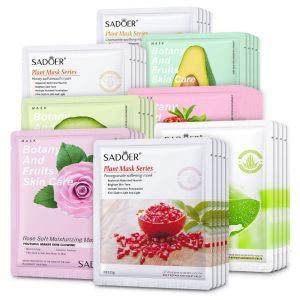 5PC SADOER Botanical Fruit Mask Hydrating Moisturizing Mask Cold Patch Enriched with Vitamin C