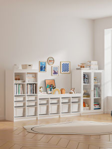 Comparable Bear Solid Wood Toy Storage Rack For Home Kids Storage Cabinet Living Room Locker Wall Kindergarten Storage Rack