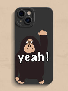 Protective Phone Case Full Cover Creative Personality Hand-Up Gorilla Design for 6s to 17 Models Men Women