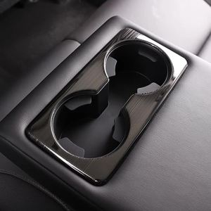 For Mazda 3 BP CX-30 CX30 2019 2020 2021 2022 2023 Stainless Car Seat Back Row Water Cup Holder Cover Frame Trim Sticker