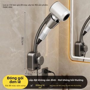 LANGBA | Giá Đỡ Máy Sấy Tóc Có Miếng Hút Chân Không Không Cần Khoan
